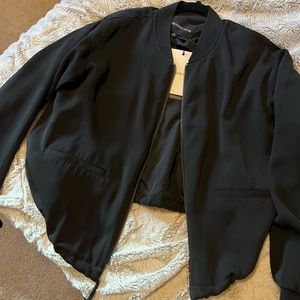 NWT black bomber jacket
